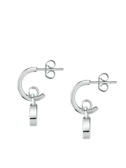 ABBRACCIO Orecchini charm cuore con zirconi