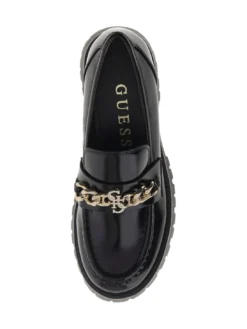 ALMER Mocassini catena e logo strass