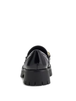 ALMER Mocassini catena e logo strass