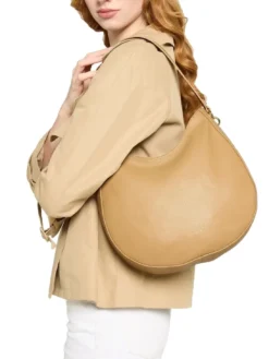 ALPHA Borsa sottospalla in pelle martellata
