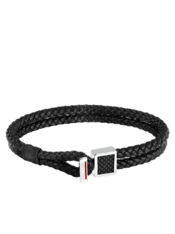 BANDY Bracciale uomo in pelle intrecciata
