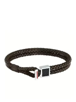 BANDY Bracciale uomo in pelle intrecciata