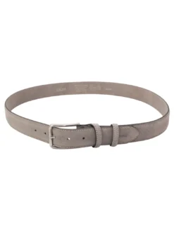 BASIC Cintura in pelle, con logo impresso