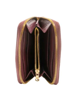 BASIC Portafoglio in pelle piccolo zip around