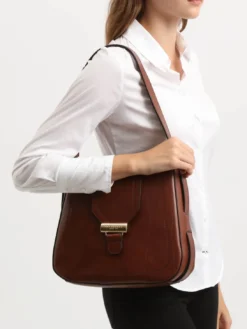BENEDETTA Borsa a spalla, in pelle
