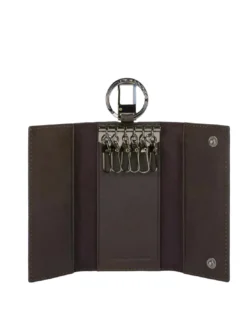 BLACK SQUARE Astuccio portachiavi in pelle 6 ganci