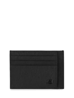 BLACK SQUARE Portacard piatto in pelle