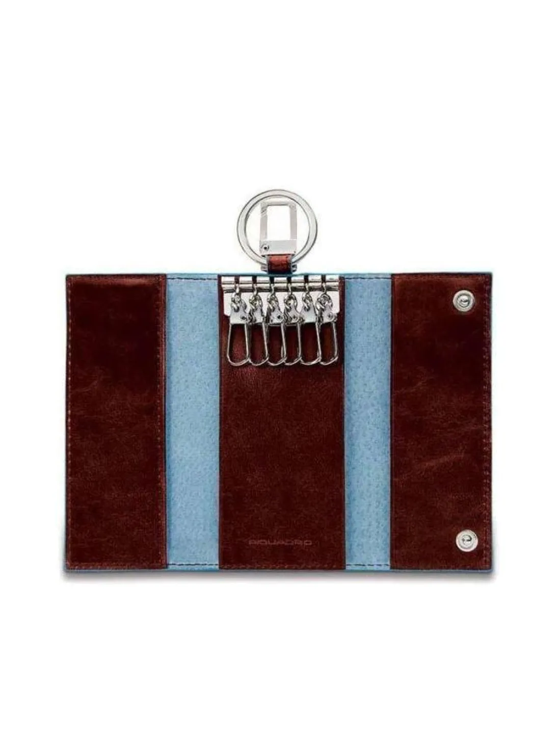 BLUE SQUARE Astuccio portachiavi in pelle