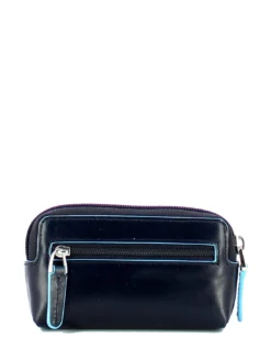 BLUE SQUARE Astuccio portachiavi in pelle