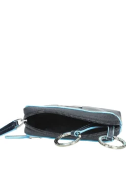 BLUE SQUARE Astuccio portachiavi in pelle