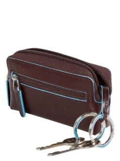 BLUE SQUARE Astuccio portachiavi in pelle