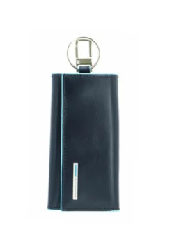 BLUE SQUARE Astuccio portachiavi in pelle