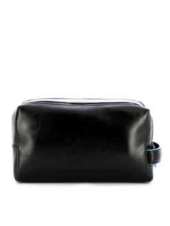 BLUE SQUARE Beauty Case in pelle