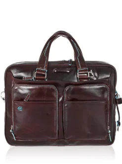 BLUE SQUARE Cartella in pelle porta PC 14"