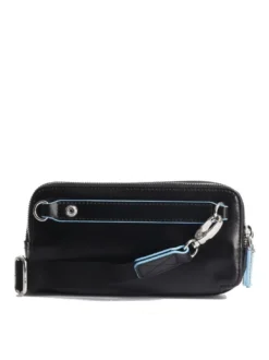 BLUE SQUARE Mini borsello in pelle 3 zip