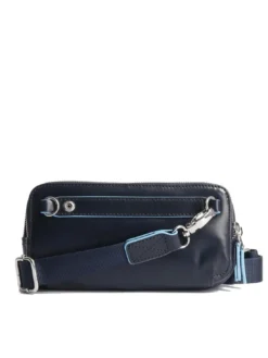 BLUE SQUARE Mini borsello in pelle 3 zip