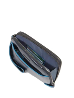 BLUE SQUARE Pochette da uomo in pelle
