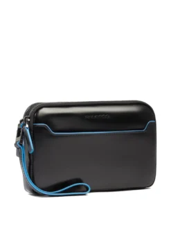 BLUE SQUARE Pochette da uomo in pelle