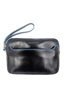 BLUE SQUARE Pochette Portacard in pelle