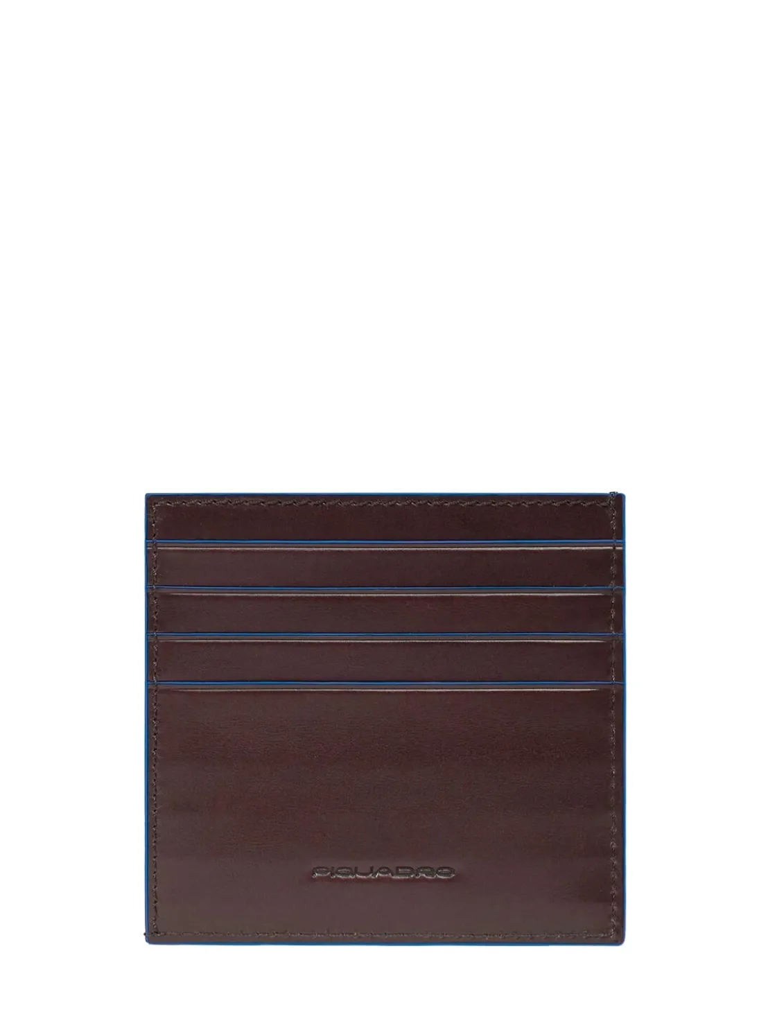 BLUE SQUARE Portacard in pelle