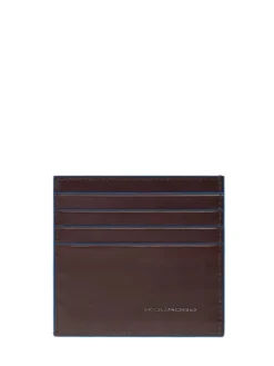 BLUE SQUARE Portacard in pelle