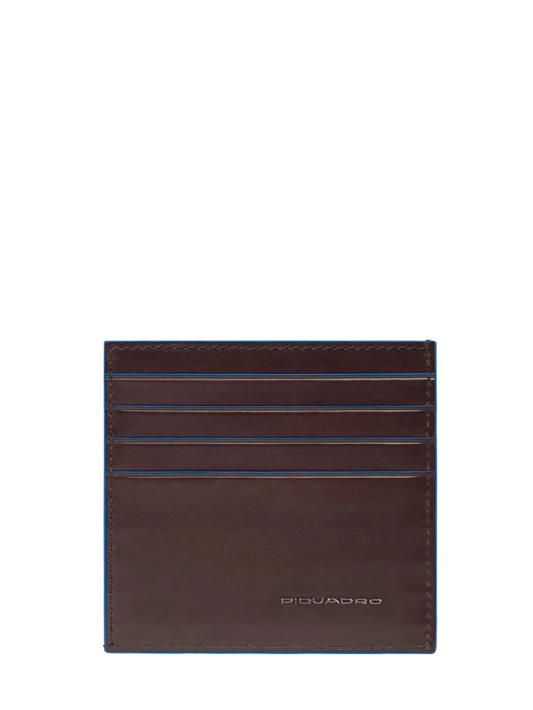 BLUE SQUARE Portacard in pelle