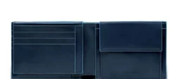 BLUE SQUARE Portafoglio in pelle con flap