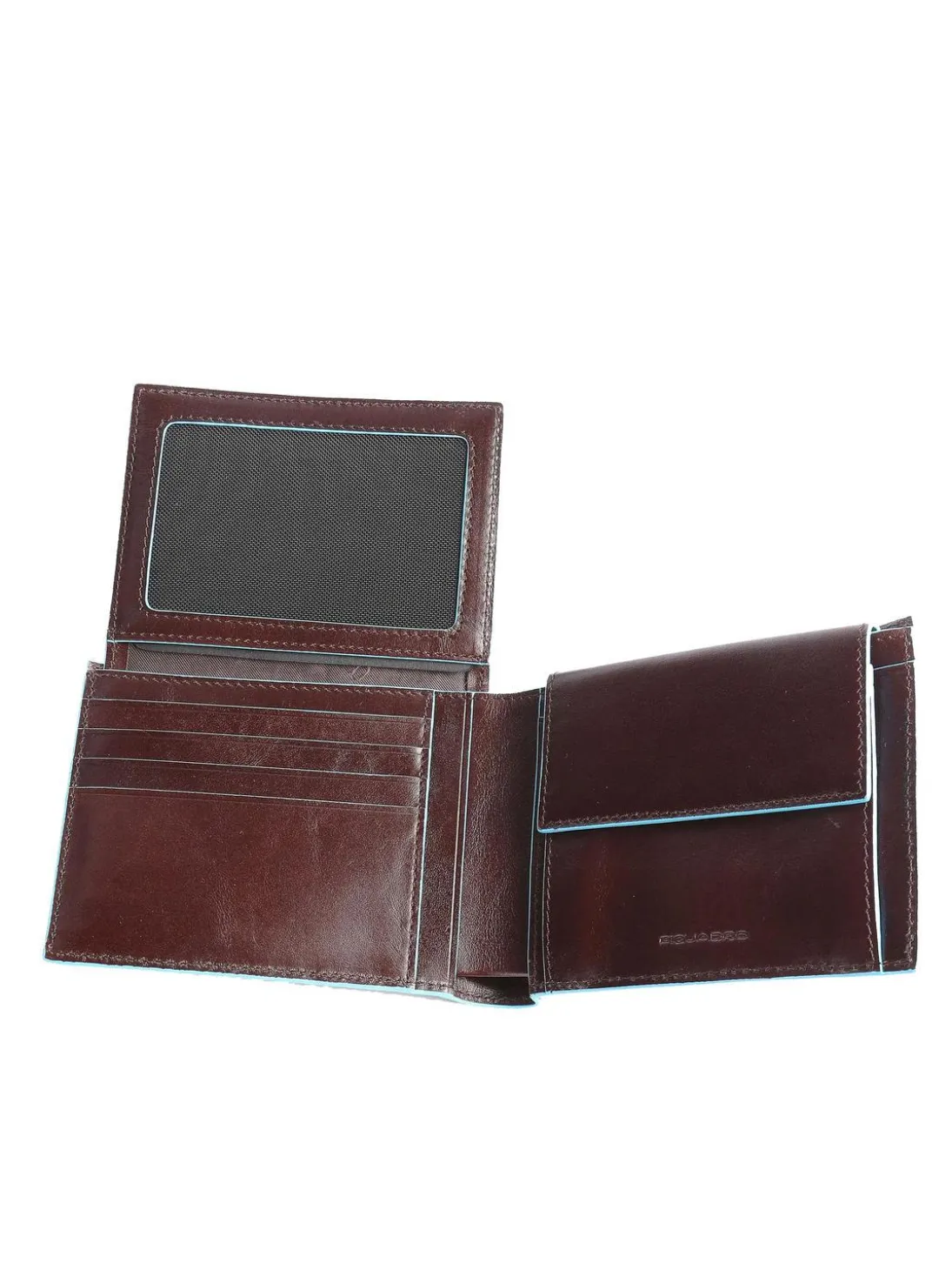 BLUE SQUARE Portafoglio in pelle con flap