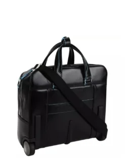 BLUE SQUARE Trolley pilota in pelle, porta PC 15.6"