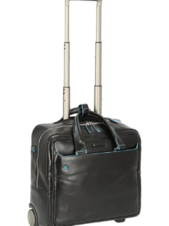 BLUE SQUARE Trolley pilota in pelle, porta PC 15.6"