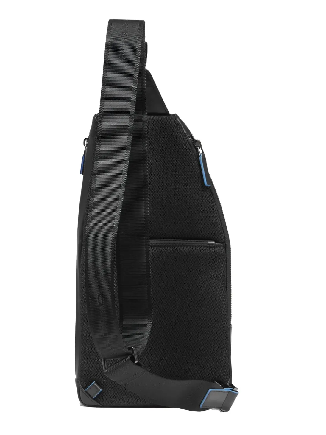 BLUE SQUARE Zaino borsello monospalla in pelle, porta tablet mini