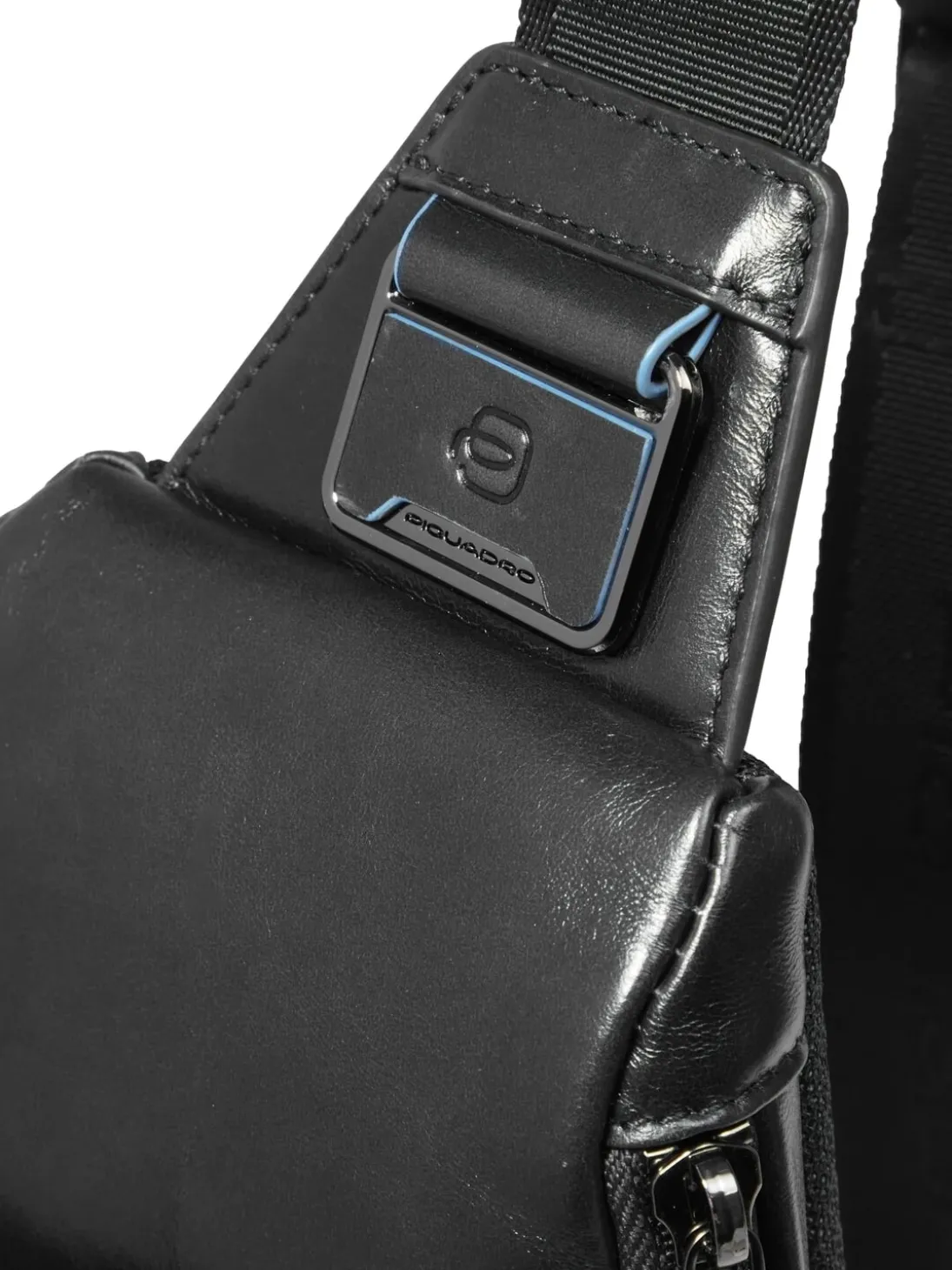 BLUE SQUARE Zaino borsello monospalla in pelle, porta tablet mini