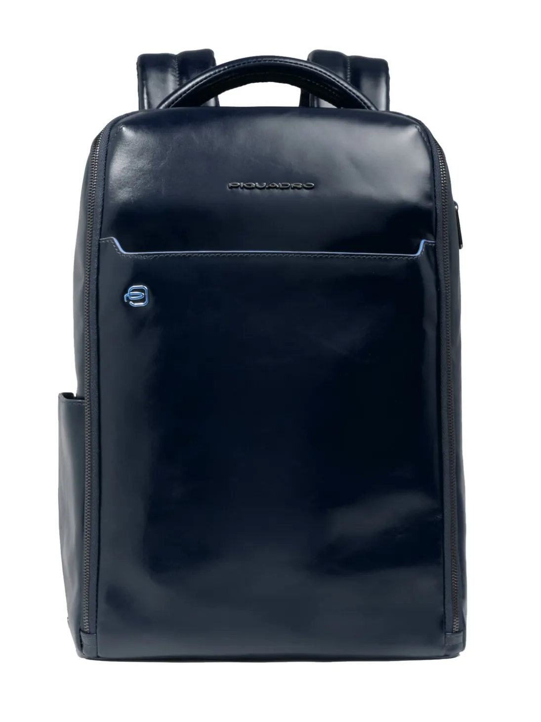 BLUE SQUARE Zaino fast-check in pelle, porta pc 14"