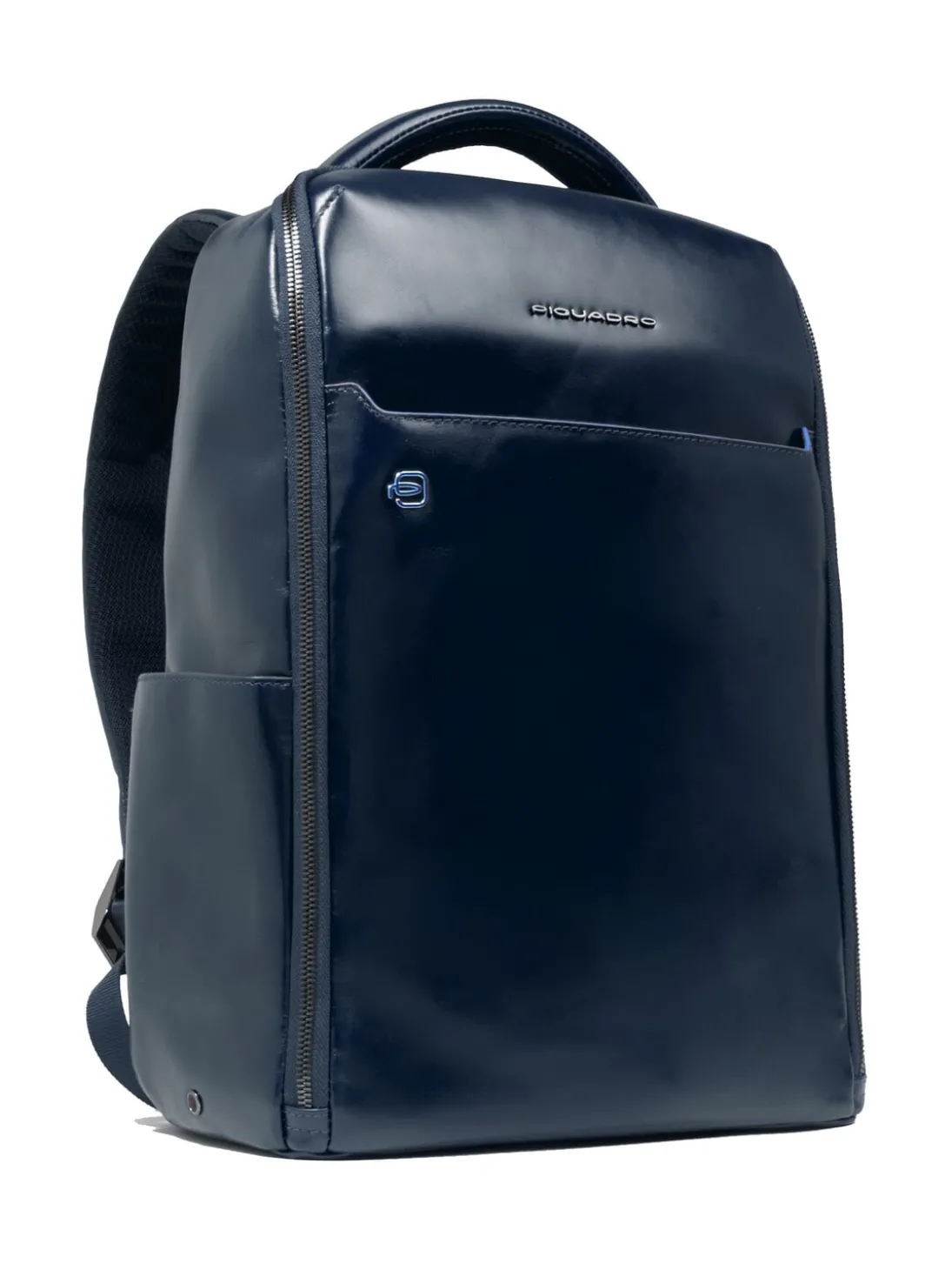 BLUE SQUARE Zaino fast-check in pelle, porta pc 14"