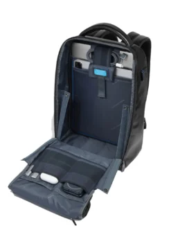 BLUE SQUARE Zaino fast-check in pelle, porta pc 14
