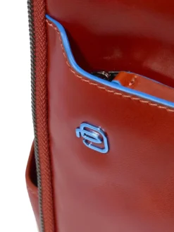 BLUE SQUARE Zaino fast-check in pelle, porta pc 14