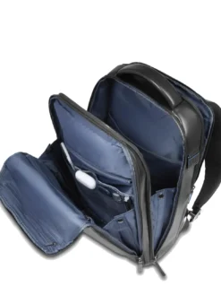 BLUE SQUARE Zaino in pelle fast-check porta pc 15,6