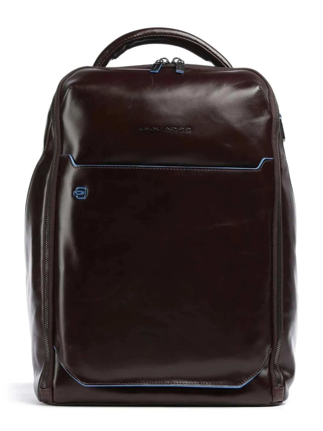 BLUE SQUARE Zaino in pelle, porta pc 14"