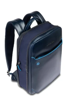 BLUE SQUARE Zaino porta PC 14", in pelle