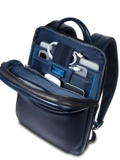 BLUE SQUARE Zaino porta PC 14", in pelle