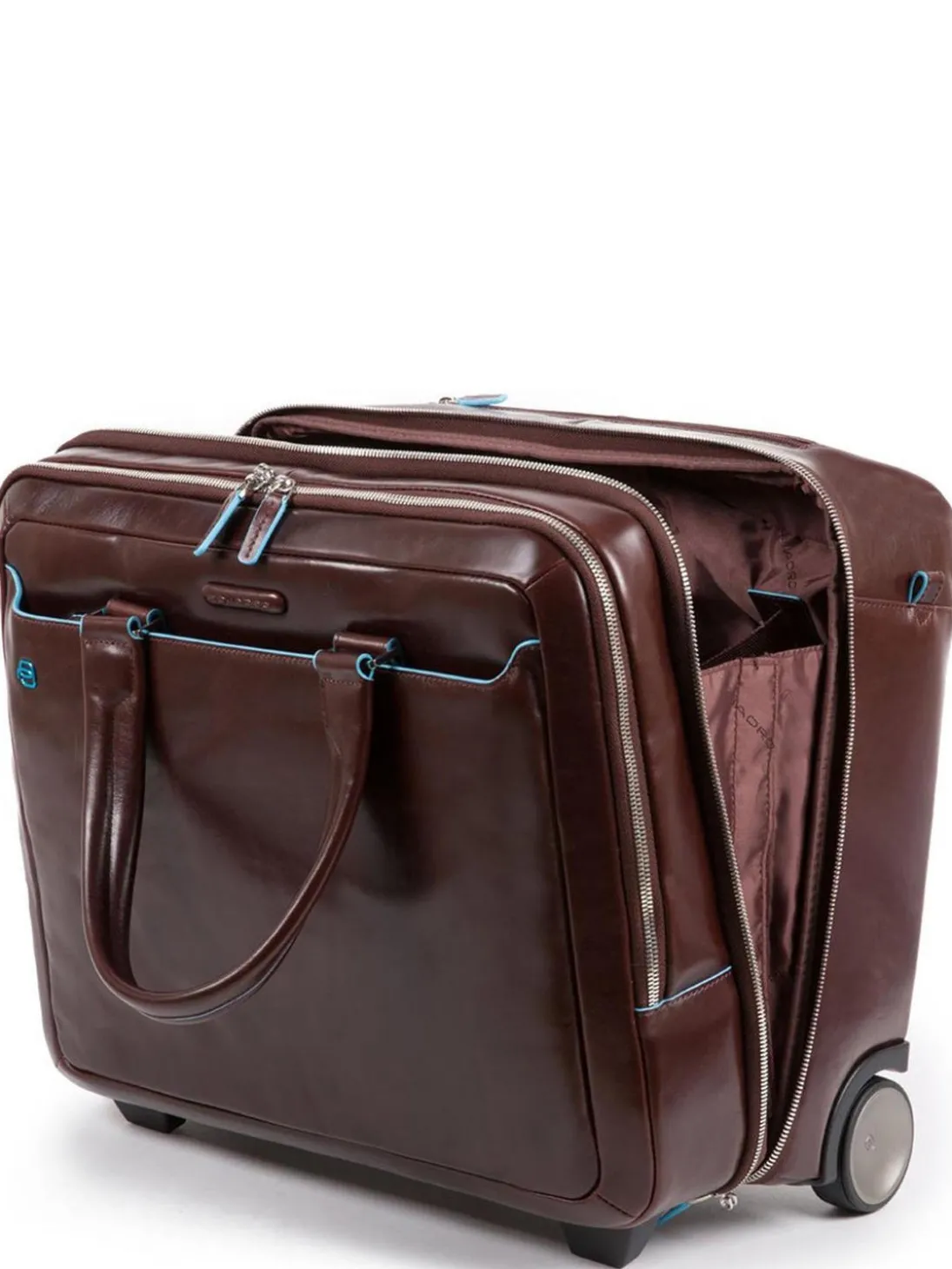 BLU SQUARE Trolley pilota in pelle