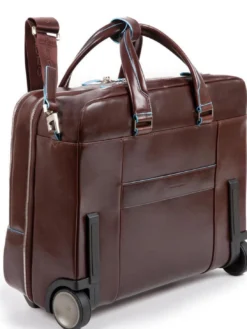 BLU SQUARE Trolley pilota in pelle