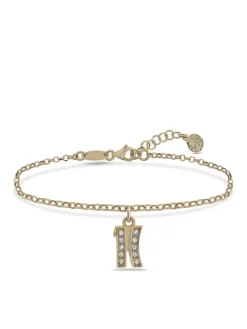 BROADWAY Bracciale con charm logo e zirconi