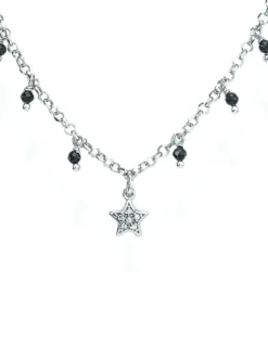 CANDY CHARM Collana in argento con stella e ciondoli