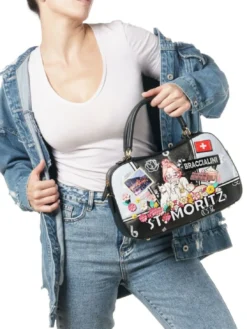 CARTOLINE Borsa a bauletto con tracolla