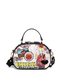 CARTOLINE China Mini Bag a mano, con tracolla