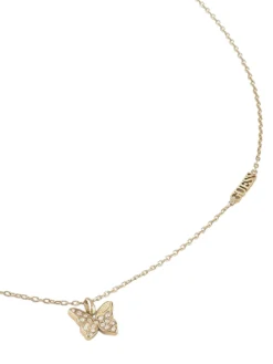 CHRYSALIS Collana, charm con cristalli, motivo farfalla