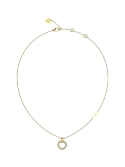 CIRCLE LIGHTS Collana con cerchio e cristalli