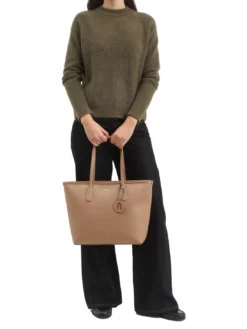 CLASSIC Borsa shopper in pelle stampa andromeda