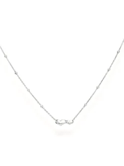 COCCOLE Collana in argento con cuoricini e sfere